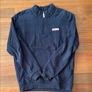 Vineyard Vines Navy Half-Zip Sweater
